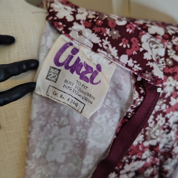 Vintage 1960s Linzi Long Sleeve Fit and Flare Knee Length Dress Women's Size L - Picture 8 of 15